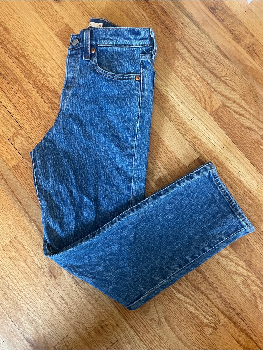Levi’s Wedgie Straight Blue Jeans Premium
